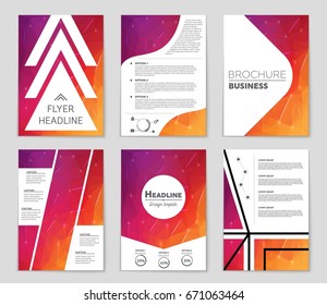 Abstract vector layout background set. For art template design, list, front page, mockup brochure theme style, banner, idea, cover, booklet, print, flyer, book, blank, card, ad, sign, sheet,, a4