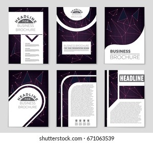 Abstract vector layout background set. For art template design, list, front page, mockup brochure theme style, banner, idea, cover, booklet, print, flyer, book, blank, card, ad, sign, sheet,, a4.