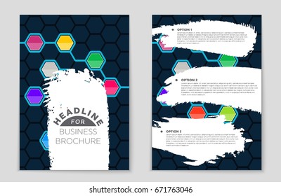 Abstract vector layout background set. For art template design, list, front page, mockup brochure theme style, banner, idea, cover, booklet, print, flyer, book, blank, card, ad, sign, sheet,, a4