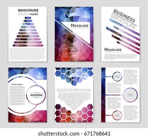 Abstract vector layout background set. For art template design, list, front page, mockup brochure theme style, banner, idea, cover, booklet, print, flyer, book, blank, card, ad, sign, sheet,, a4