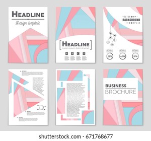 Abstract vector layout background set. For art template design, list, front page, mockup brochure theme style, banner, idea, cover, booklet, print, flyer, book, blank, card, ad, sign, sheet,, a4.