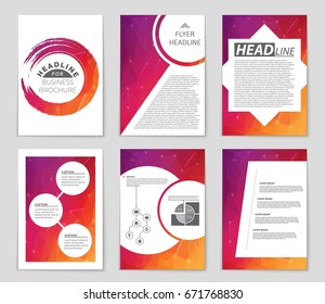 Abstract vector layout background set. For art template design, list, front page, mockup brochure theme style, banner, idea, cover, booklet, print, flyer, book, blank, card, ad, sign, sheet,, a4