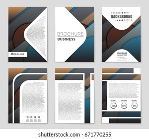Abstract vector layout background set. For art template design, list, front page, mockup brochure theme style, banner, idea, cover, booklet, print, flyer, book, blank, card, ad, sign, sheet,, a4.