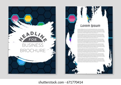 Abstract vector layout background set. For art template design, list, front page, mockup brochure theme style, banner, idea, cover, booklet, print, flyer, book, blank, card, ad, sign, sheet,, a4