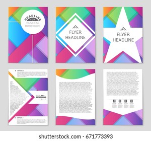 Abstract vector layout background set. For art template design, list, front page, mockup brochure theme style, banner, idea, cover, booklet, print, flyer, book, blank, card, ad, sign, sheet,, a4.