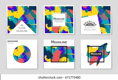 Abstract vector layout background set. For art template design, list, front page, mockup brochure theme style, banner, idea, cover, booklet, print, flyer, book, blank, card, ad, sign, sheet,, a4.