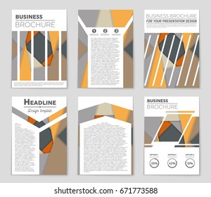 Abstract vector layout background set. For art template design, list, front page, mockup brochure theme style, banner, idea, cover, booklet, print, flyer, book, blank, card, ad, sign, sheet,, a4.