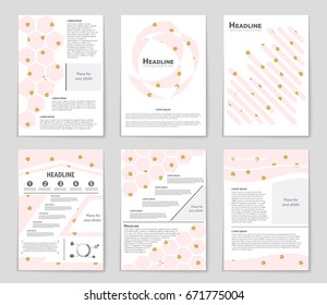 Abstract vector layout background set. For art template design, list, front page, mockup brochure theme style, banner, idea, cover, booklet, print, flyer, book, blank, card, ad, sign, sheet,, a4.