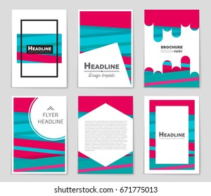 Abstract vector layout background set. For art template design, list, front page, mockup brochure theme style, banner, idea, cover, booklet, print, flyer, book, blank, card, ad, sign, sheet,, a4.
