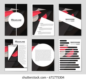 Abstract vector layout background set. For art template design, list, front page, mockup brochure theme style, banner, idea, cover, booklet, print, flyer, book, blank, card, ad, sign, sheet,, a4.