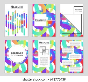Abstract vector layout background set. For art template design, list, front page, mockup brochure theme style, banner, idea, cover, booklet, print, flyer, book, blank, card, ad, sign, sheet,, a4.
