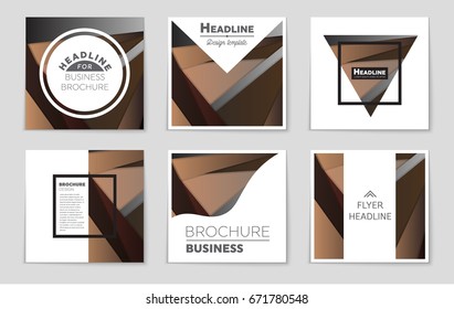 Abstract vector layout background set. For art template design, list, front page, mockup brochure theme style, banner, idea, cover, booklet, print, flyer, book, blank, card, ad, sign, sheet,, a4.