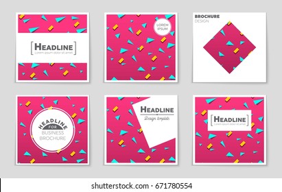 Abstract vector layout background set. For art template design, list, front page, mockup brochure theme style, banner, idea, cover, booklet, print, flyer, book, blank, card, ad, sign, sheet,, a4.