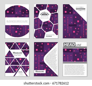 Abstract vector layout background set. For art template design, list, front page, mockup brochure theme style, banner, idea, cover, booklet, print, flyer, book, blank, card, ad, sign, sheet,, a4.