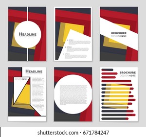 Abstract vector layout background set. For art template design, list, front page, mockup brochure theme style, banner, idea, cover, booklet, print, flyer, book, blank, card, ad, sign, sheet,, a4.