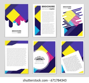Abstract vector layout background set. For art template design, list, front page, mockup brochure theme style, banner, idea, cover, booklet, print, flyer, book, blank, card, ad, sign, sheet,, a4.