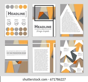 Abstract vector layout background set. For art template design, list, front page, mockup brochure theme style, banner, idea, cover, booklet, print, flyer, book, blank, card, ad, sign, sheet,, a4.