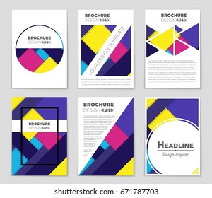 Abstract vector layout background set. For art template design, list, front page, mockup brochure theme style, banner, idea, cover, booklet, print, flyer, book, blank, card, ad, sign, sheet,, a4.