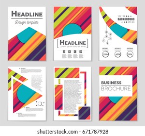 Abstract vector layout background set. For art template design, list, front page, mockup brochure theme style, banner, idea, cover, booklet, print, flyer, book, blank, card, ad, sign, sheet,, a4.