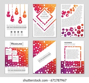 Abstract vector layout background set. For art template design, list, front page, mockup brochure theme style, banner, idea, cover, booklet, print, flyer, book, blank, card, ad, sign, sheet,, a4.