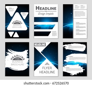 Abstract vector layout background set. For art template design, list, front page, mockup brochure theme style, banner, idea, cover, booklet, print, flyer, book, blank, card, ad, sign, sheet,, a4.