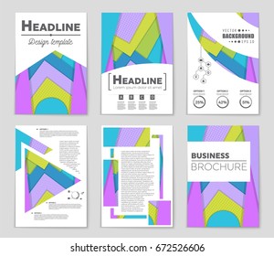Abstract vector layout background set. For art template design, list, front page, mockup brochure theme style, banner, idea, cover, booklet, print, flyer, book, blank, card, ad, sign, sheet,, a4.