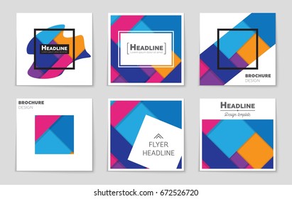 Abstract vector layout background set. For art template design, list, front page, mockup brochure theme style, banner, idea, cover, booklet, print, flyer, book, blank, card, ad, sign, sheet,, a4.