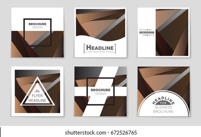 Abstract vector layout background set. For art template design, list, front page, mockup brochure theme style, banner, idea, cover, booklet, print, flyer, book, blank, card, ad, sign, sheet,, a4.