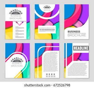 Abstract vector layout background set. For art template design, list, front page, mockup brochure theme style, banner, idea, cover, booklet, print, flyer, book, blank, card, ad, sign, sheet,, a4.