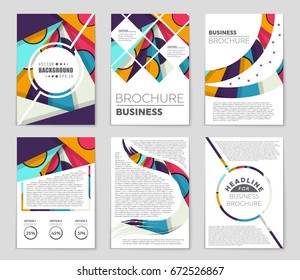 Abstract vector layout background set. For art template design, list, front page, mockup brochure theme style, banner, idea, cover, booklet, print, flyer, book, blank, card, ad, sign, sheet,, a4.