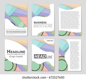 Abstract vector layout background set. For art template design, list, front page, mockup brochure theme style, banner, idea, cover, booklet, print, flyer, book, blank, card, ad, sign, sheet,, a4.