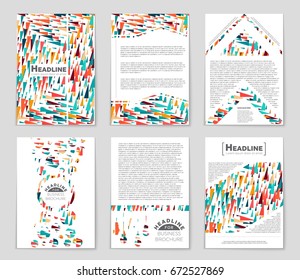 Abstract vector layout background set. For art template design, list, front page, mockup brochure theme style, banner, idea, cover, booklet, print, flyer, book, blank, card, ad, sign, sheet,, a4.