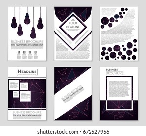 Abstract vector layout background set. For art template design, list, front page, mockup brochure theme style, banner, idea, cover, booklet, print, flyer, book, blank, card, ad, sign, sheet,, a4.