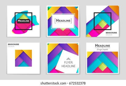 Abstract vector layout background set. For art template design, list, front page, mockup brochure theme style, banner, idea, cover, booklet, print, flyer, book, blank, card, ad, sign, sheet,, a4.