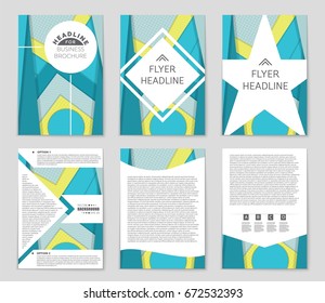 Abstract vector layout background set. For art template design, list, front page, mockup brochure theme style, banner, idea, cover, booklet, print, flyer, book, blank, card, ad, sign, sheet,, a4.