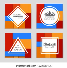 Abstract vector layout background set. For art template design, list, front page, mockup brochure theme style, banner, idea, cover, booklet, print, flyer, book, blank, card, ad, sign, sheet,, a4.