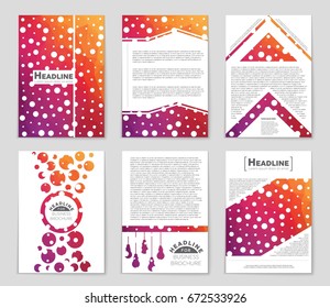 Abstract vector layout background set. For art template design, list, front page, mockup brochure theme style, banner, idea, cover, booklet, print, flyer, book, blank, card, ad, sign, sheet,, a4.