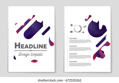 Abstract vector layout background set. For art template design, list, front page, mockup brochure theme style, banner, idea, cover, booklet, print, flyer, book, blank, card, ad, sign, sheet,, a4.