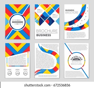 Abstract vector layout background set. For art template design, list, front page, mockup brochure theme style, banner, idea, cover, booklet, print, flyer, book, blank, card, ad, sign, sheet,, a4.