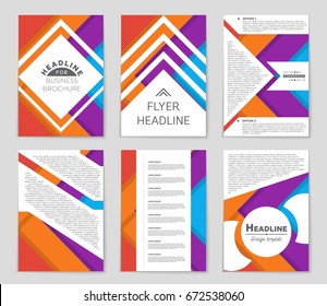 Abstract vector layout background set. For art template design, list, front page, mockup brochure theme style, banner, idea, cover, booklet, print, flyer, book, blank, card, ad, sign, sheet,, a4.