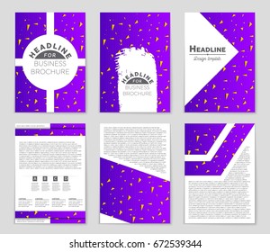 Abstract vector layout background set. For art template design, list, front page, mockup brochure theme style, banner, idea, cover, booklet, print, flyer, book, blank, card, ad, sign, sheet,, a4.