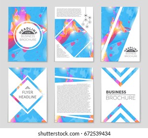 Abstract vector layout background set. For art template design, list, front page, mockup brochure theme style, banner, idea, cover, booklet, print, flyer, book, blank, card, ad, sign, sheet,, a4.