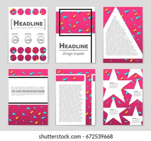 Abstract vector layout background set. For art template design, list, front page, mockup brochure theme style, banner, idea, cover, booklet, print, flyer, book, blank, card, ad, sign, sheet,, a4.