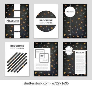 Abstract vector layout background set. For art template design, list, front page, mockup brochure theme style, banner, idea, cover, booklet, print, flyer, book, blank, card, ad, sign, sheet,, a4.