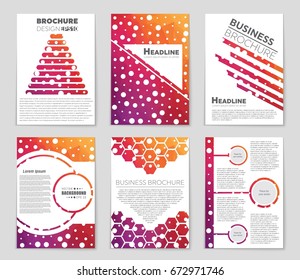 Abstract vector layout background set. For art template design, list, front page, mockup brochure theme style, banner, idea, cover, booklet, print, flyer, book, blank, card, ad, sign, sheet,, a4.
