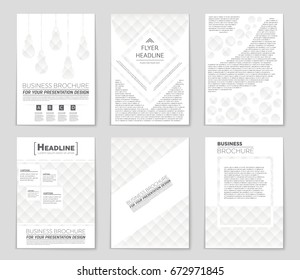 Abstract vector layout background set. For art template design, list, front page, mockup brochure theme style, banner, idea, cover, booklet, print, flyer, book, blank, card, ad, sign, sheet,, a4.