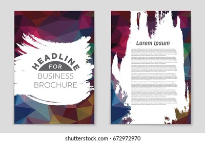 Abstract vector layout background set. For art template design, list, front page, mockup brochure theme style, banner, idea, cover, booklet, print, flyer, book, blank, card, ad, sign, sheet,, a4