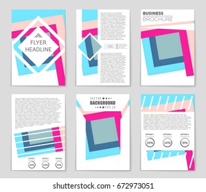 Abstract vector layout background set. For art template design, list, front page, mockup brochure theme style, banner, idea, cover, booklet, print, flyer, book, blank, card, ad, sign, sheet,, a4.