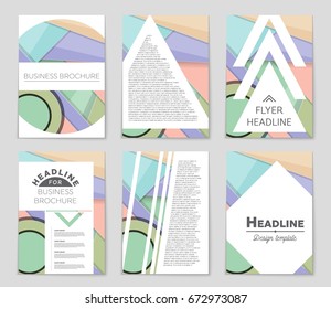Abstract vector layout background set. For art template design, list, front page, mockup brochure theme style, banner, idea, cover, booklet, print, flyer, book, blank, card, ad, sign, sheet,, a4.