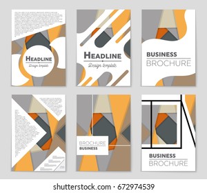 Abstract vector layout background set. For art template design, list, front page, mockup brochure theme style, banner, idea, cover, booklet, print, flyer, book, blank, card, ad, sign, sheet,, a4.